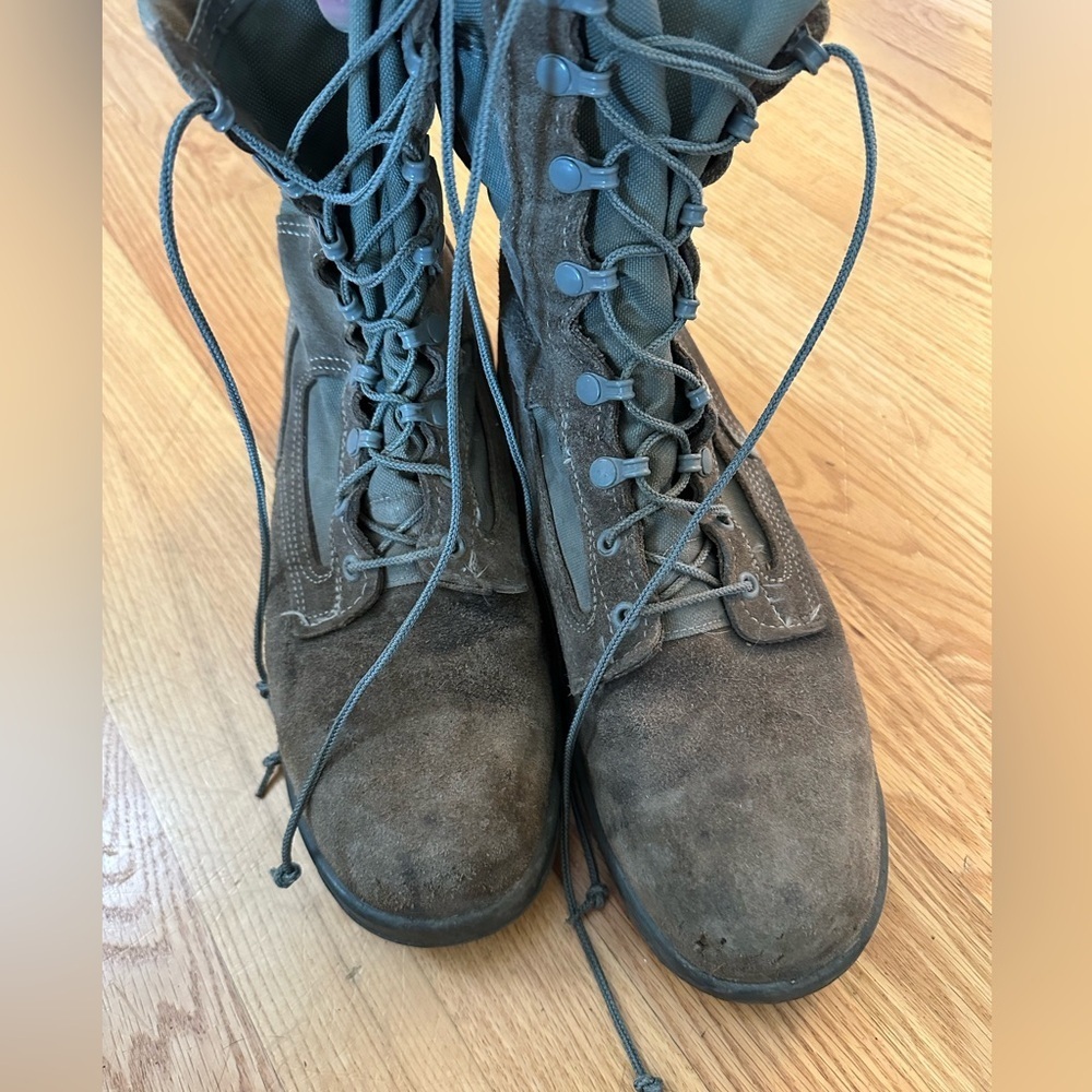 Belleville Men’s Army Combat Flight Boots Steel Toe, 10.5 - Picture 3 of 4